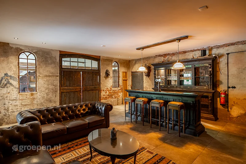 groepsaccommodatie-Nederland-Exloermond-29personen-EXL-3025##, Bar, Open haard, banken
