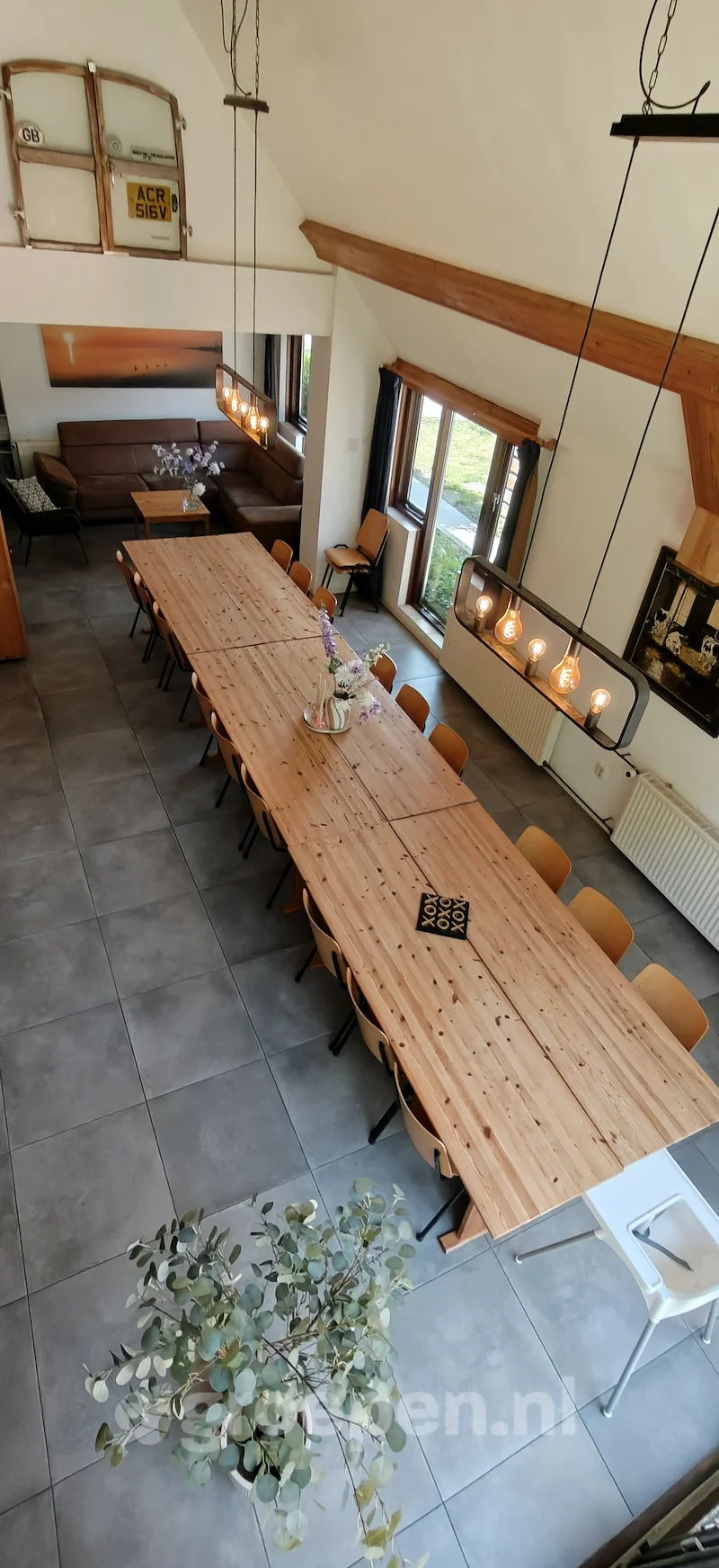 Groepsaccommodatie-Nederland- Hindeloopen—23 personen-HDL-0212, Lange eettafel